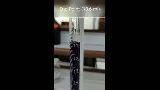 Redox titration potassium permanganate ferrous sulphate| KMnO4 and FeSO4 titration|chemistry #shorts