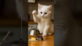 Kitten Sets a Trap… But the Mouse Outsmarts Him?!  Funny AI Short