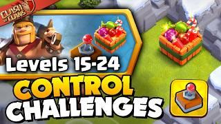 Easily 3 Star Controllable Heroes Challenges 15-24 (Clash of Clans)