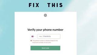 How to Fix “This phone number is already linked” on ChatGPT