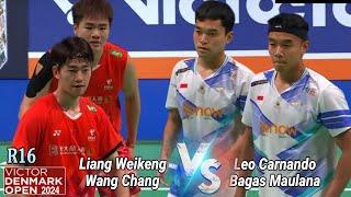 Bagas/Leo vs Liang Weikeng/Wang Chang || R16 Denmark Open 2024