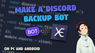 How to make a discord backup bot in 4 mins!! (No Coding!!)