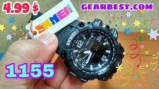 SKMEI 1155. НАРУЧНЫЕ, МУЖСКИЕ ЧАСЫ С МАГАЗИНА GEARBEST.COM