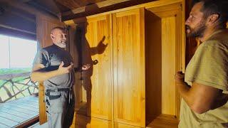 FINISHING CUSTOM Larch CLOSET for NIK RIJAVEC'S Stunning LOG HOUSE | WOODWORKING MASTERPIECE -Part 2