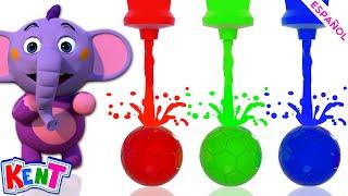 Kent el Elefante | Aprende con Kent Pintando Pelotas - Videos Educativos Para Niños