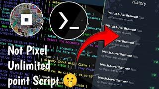 Not pixel automation script | Unlimited point Script | PC And Android