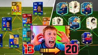 W2S BUILDS A 195 RATED FUT DRAFT ON EVERY FIFA 13 - 20