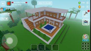 BLOCK CRAFT 3D | How to Build a Large Modern House Tutorial (Easy) #114