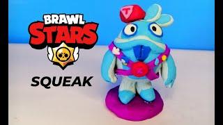 Лепка СКУИКА  из игры БРАВЛ СТАРС | Brawl Stars SQUEAK | Мультяшный пластилин