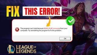 How to Fix d3dx9_43.dll Missing Error in League of Legends