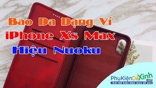 Bao Da iPhone Xs Max Dạng Ví Hiệu Nuoku Chính Hãng