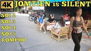 Jomtien Beach is silent now -Soi 2-Soi 3-Soi 4-Soi 5-Rompho   28 May Sunday 2023 Pattaya Thailand