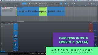 Punching in with Native Low Latency Monitoring (Green Z) in PreSonus Studio One