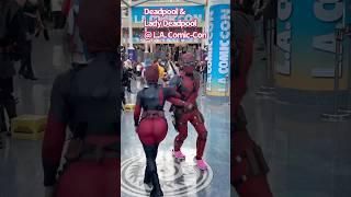 Deadpool and Lady Deadpool at L.A. Comic-Con 2024