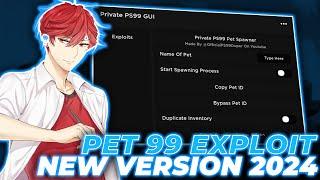 PET 99 Sim Cheats Menu [Latest Keyless Version] | Pet99 Sim Scripts | Roblox Pet99 Sim Script Menu