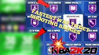 FASTEST WAY TO GET SHOOTING BADGES ON NBA 2K20 AFTER PATCH 13