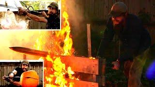 Blacksmith-made ZWEIHANDER: Cutting Tests