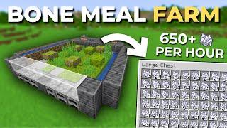 Minecraft EASY Bonemeal Farm for 1.21+ | 650+ Bonemeal Per Hour! (Simple Design)