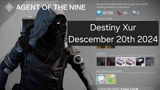 Destiny Xur December 20th 2024