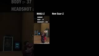 Garena : Free Fire Max || New Scar Z vs M4A1 Z || Which Gun Is Better ? || Scar III Vs M4A1 III ||