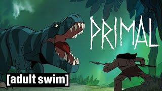 Primal | T-Rex Battle | Adult Swim Nordic