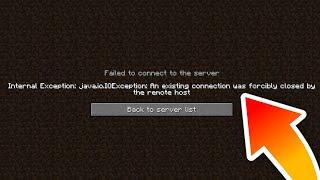 Minecraft fix an existing connection was forcibly closed by the remote host