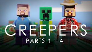 LEGO Minecraft: Creepers COMPLETE Vol. 1 Movie (Parts 1 - 4)