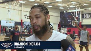 Brandon Ingram on playing in smaller lineups, Lonzo Ball | New Orleans Pelicans