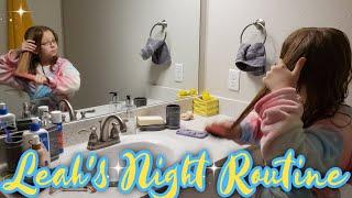 Leah's School Night Routine! /**Officially Leah**