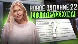 НОВОЕ ЗАДАНИЕ 22 ЕГЭ по русскому | Изменения ЕГЭ | Русский с Верой ЕГЭ Flex