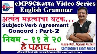 English Grammar : Subject Verb Agreement Part - 2