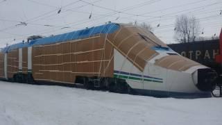 Перегон поезда Talgo в Узбекистан