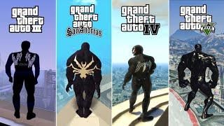 Venom Jumping From Highest Point in All GTA Games (2001 - 2024)