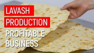 Lavash production on UTF GROUP equipment - profitable business