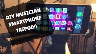 DIY Smartphone Tripod for Musicians with Mic Stand and Clip