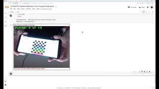 OpenCV Camera Calibration from Google Colab Using Chessboard image