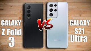 Samsung Galaxy Z Fold 3 vs Galaxy S21 Ultra