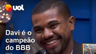 Quem venceu o BBB 24: Davi é o campeão com 60,52% dos votos; vídeo mostra momento da comemoração