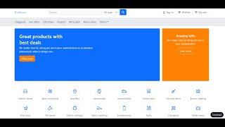 Nuxt Free Ecommerce Website Template