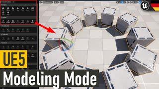 UE5 Modeling Tools | Unreal Engine 5 Modeling Tutorial Deutsch / German | Basics für Anfänger