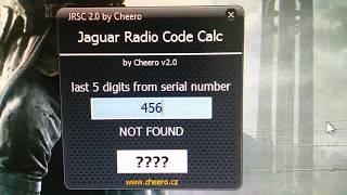 JAGUAR RADIO CODE ALPINE SERIES CALC