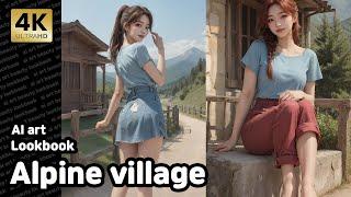 Ai art | 고산마을 | alpine village | Lookbook