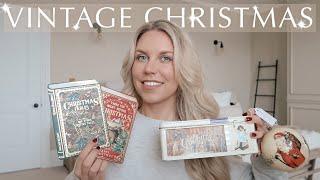 THRIFTING VINTAGE CHRISTMAS in the Charity Shops  traditional festive thrift finds VLOG