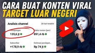 Cara Buat konten Shorts Viral Target Penonton Luar Negeri
