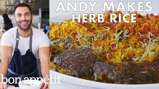 Andy Makes Herb Rice with Scallions and Saffron | From the Test Kitchen | Bon Appétit