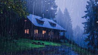 HEAVY RAIN at Night to Sleep Well and Beat Insomnia | Thunderstorm for Insomnia, Study, RELAX, ASMR