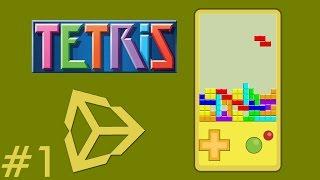 1 - Unity Game Development - Create A Tetris Game - Game Preview - Unity Tetris Game Tutorial