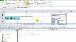 Excel VBA ActiveX Series #2 Checkbox, Changing cell value on click, and background color!