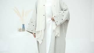 Weimei new linen kimono open abaya in 2024 modest outfit dubai kaftan hijab dress factory wholesale