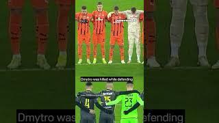  FC Shakhtar Tribute to Goalkeeper Denys Tvardovskyi’s Fallen Father #warinukraine